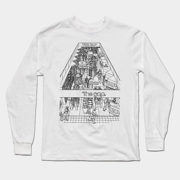 Retro 70s The Gap Long Sleeve T-Shirt by CultOfRomance